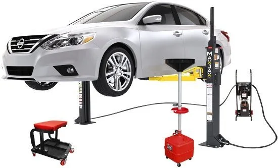 MaxJax® M7K Portable Two Post Garage Lift – Deluxe Package MaxJax® M7K Portable Two Post Garage Lift – Deluxe Package