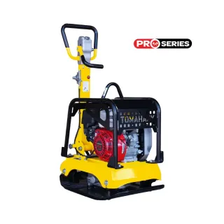 Tomahawk 6.5 HP Honda Reverse Hydraulic Plate Compactor for Soil, Aggregate, Cohesive Compaction W/ Free Vibration Impact Ironclad Gloves