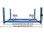 Atlas® 412A Commercial Grade 4 Post Alignment Lift 12,000 lbs