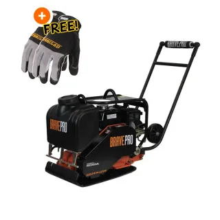BravePro Forward Plate Compactor | 16 In. | Tank and Wheel Kit | Honda GX160