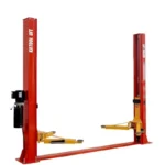 Katool KT-H100 Symmetric 2 Post Floor Plate Car Lift 10,000 lbs – Red
