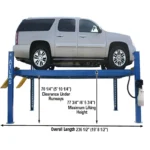 Atlas® 412 Commercial Grade 4 Post Lift 12,000 lbs