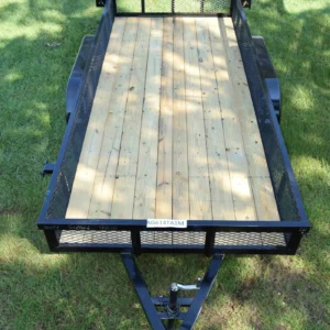 CA118 Caliber 6×14 Utility Trailer HD TA W/ Mesh Sides