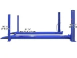 Atlas® Platinum PVL14OF-EXT ALI Certified Open Front 4 Post Alignment Lift 14,000 lbs