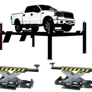 Challenger 4P14XFX 4P14series Ex-Length Hydraulic 4 Post Lift 14,000 lbs Combo