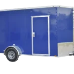 QC235 Quality 6×12 Enclosed Trailer SA Blue 84″