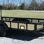 CA152 Caliber 6.5×14 Utility Trailer HD TA W/ 1′ Mesh Sides