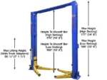 Atlas® Platinum PVL12 ALI Certified 2 Post Lift 12,000 lbs