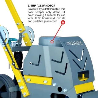 Electric Floor Scraper Vinyl Stripper Carpet Wood Floor Remover