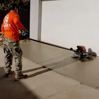 30″ Battery-Powered Portable Power Trowel with 18ft Bull Float Handle