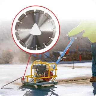 Soft Cut Concrete Saw – 6″ Blade, 1 3/16″ Depth, 3.5HP Engine