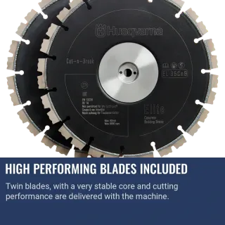 Husqvarna K4000 Cut‑n‑Break Electric Saw + FREE EL35 CnB Diamond Blades + Ironclad Gloves