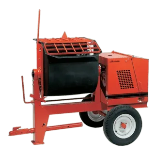 6 Cu Ft Mortar/Plaster Mixer Poly-Drum | Honda Gas Engine | Highway Towable