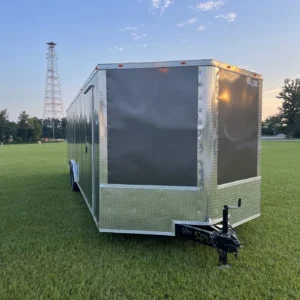 CY702 Cynergy 8.5×28 Enclosed Car Hauler 10K Charcoal Gray