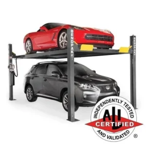 BendPak HD-9XW Extra Tall Four Post Car Storage Parking Lift 9,000 lb. – New Gray