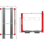 Challenger 44030EAR HD Ex-Length 4-Post Hydraulic Alignment Lift 30,000 – New Black Color