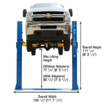Atlas® BP-10000 Floor Baseplate 2 Post Car Lift 10,000 lbs