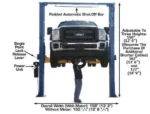 Atlas® PV15PX Adj Height Symmetric 2 Post Lift 15,000 lbs