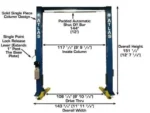 Atlas® OH-10X Ex-Tall/Ex-Wide 2 Post Lift 10,000 lbs