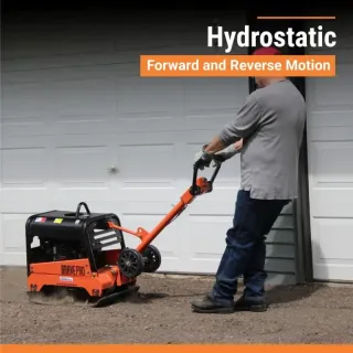 BravePro Reversible Plate Compactor | 20 In. | Wheel Kit | Honda GX200