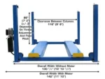 Atlas® 414A Commercial Grade 4 Post Alignment Lift 14,000 lbs