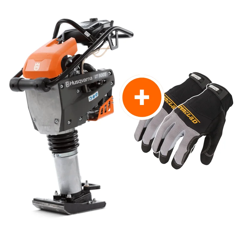 Husqvarna LT 5005 W/ Free Vibration Impact Ironclad Gloves Husqvarna LT 5005 W/ Free Vibration Impact Ironclad Gloves