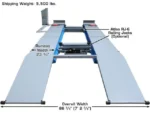 Atlas® 12AWFSL Commercial Grade Alignment Scissor Lift 12,000 lbs w/Wheels-Free System