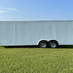 CY704 Cynergy 8.5×24 Enclosed Car Hauler 10K White