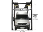 Atlas® ST-7000 Super Tall 4 Post Lift 7,000 lbs