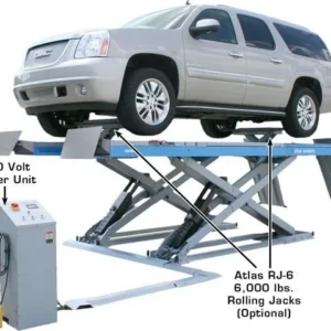 Atlas® 12AWFSL Commercial Grade Alignment Scissor Lift 12,000 lbs w/Wheels-Free System