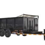 CA804 Caliber 7X14 Dump Trailer 14K Telescope Lift W/ 4′ Sides