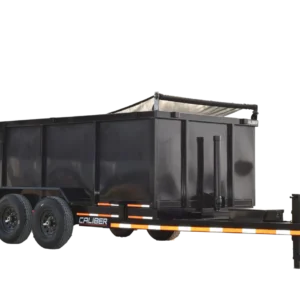 CA804 Caliber 7X14 Dump Trailer 14K Telescope Lift W/ 4′ Sides