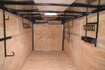 CY230 Cynergy 7×16 Enlcosed Trailer TA White W/ Racks