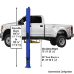 Atlas® Platinum PVL-10 ALI Certified Adj Height 2 Post Lift 10,000 lbs