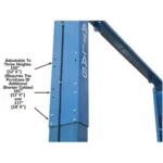 Atlas® PV12PX-3 Adj Height Ex-Wide/Ex-Tall 2 Post Lift 12,000 lbs w/3-Stage Arms