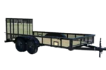 CA152 Caliber 6.5×14 Utility Trailer HD TA W/ 1′ Mesh Sides