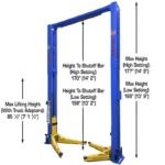 Atlas® Platinum PVL12 ALI Certified 2 Post Lift 12,000 lbs