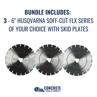 Husqvarna Soff-Cut 150 Bundle w/ 3 Blades + No Taxes* + Free Shipping