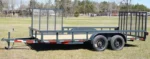 CA136 Cailber 7×16 Utility Trailer HD W/ Side Gate