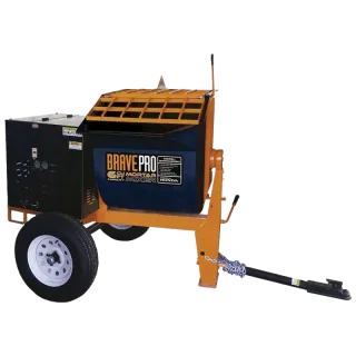 Brave Mortar Mixer | 6 Cu. Ft. Poly Drum | Honda GX239 Gas
