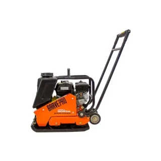 BravePro Forward Plate Compactor | 20 In. | Rubber Mat, Tank, and Wheel Kit | Honda GX160