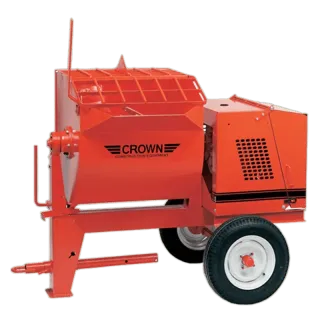 10 Cu Ft Mortar/Plaster Mixer Baldor Electric Motor | Highway Towable