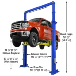 Atlas® Platinum PVL15 ALI Certified 2 Post Lift 15,000 lbs w/Ext Kit