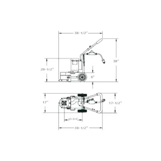 Concrete Surface Grinder – Core Prep CPG80E – Single Head – 8″