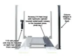 Atlas® Garage Pro 8000 Ext Ex-Tall Service/Parking 4 Post Lift 8,000 lbs