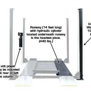 Atlas® Garage Pro 8000 Ext Ex-Tall Service/Parking 4 Post Lift 8,000 lbs