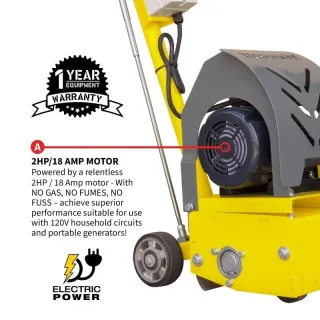 Tomahawk Concrete Scarifier eTSCAR-8 – Electric