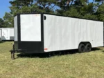 CY713 Cynergy 8.5×24 Enclosed Car Hauler 10K White Blackout
