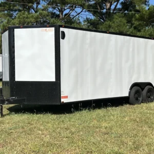 CY713 Cynergy 8.5×24 Enclosed Car Hauler 10K White Blackout