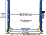 Atlas® 9KBP Floor Base-Plate 2 Post Lift 9,000 lbs